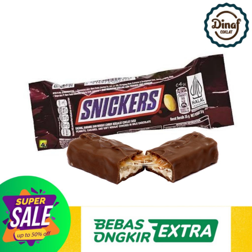 

Snickers Bar 35 Gr – Cokelat Kacang Karamel yang Bikin Kenyang & Happy!