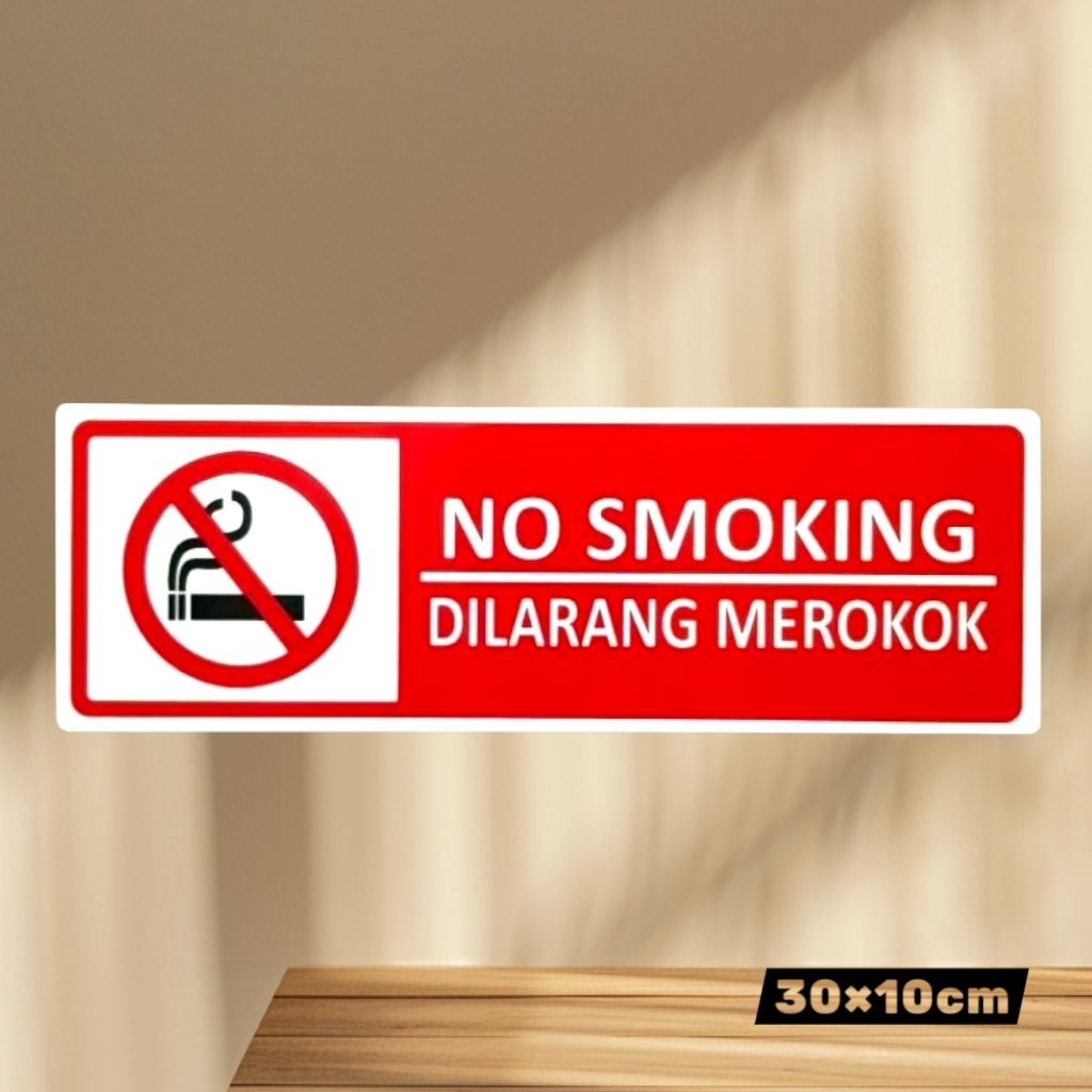 

Sign label Akrilik NO SMOKING-DILARANG MEROKOK