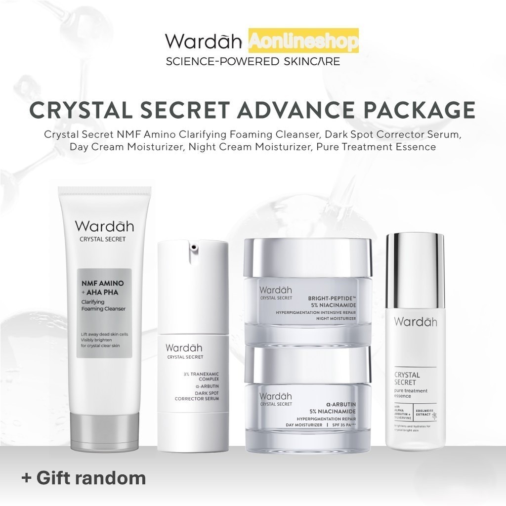 GROSIR WARDAH CRYSTAL SECRET SERIES | WARDAH Paket Crystal Secret Lengkap - semua tipe Crystal Secre