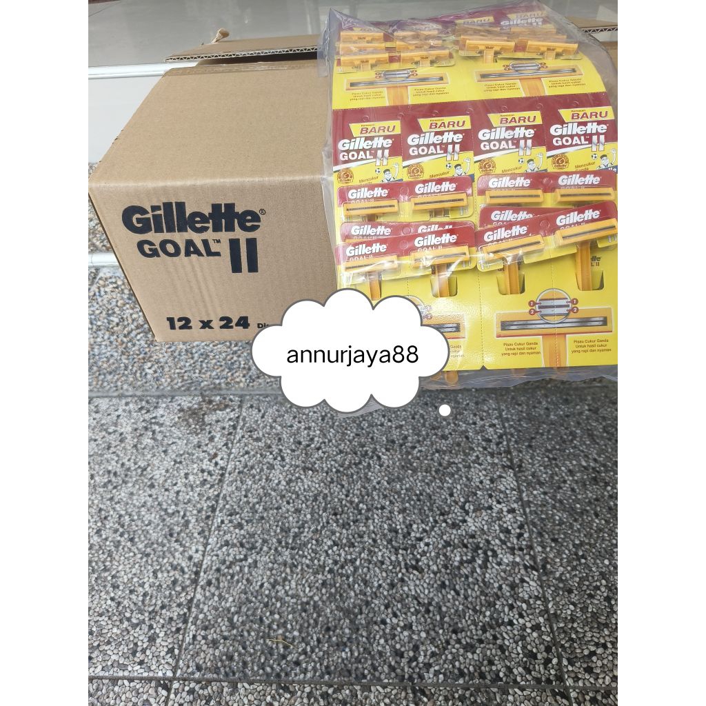 GILETTE goal II KUNING(KARTONAN/12LEMBAR)