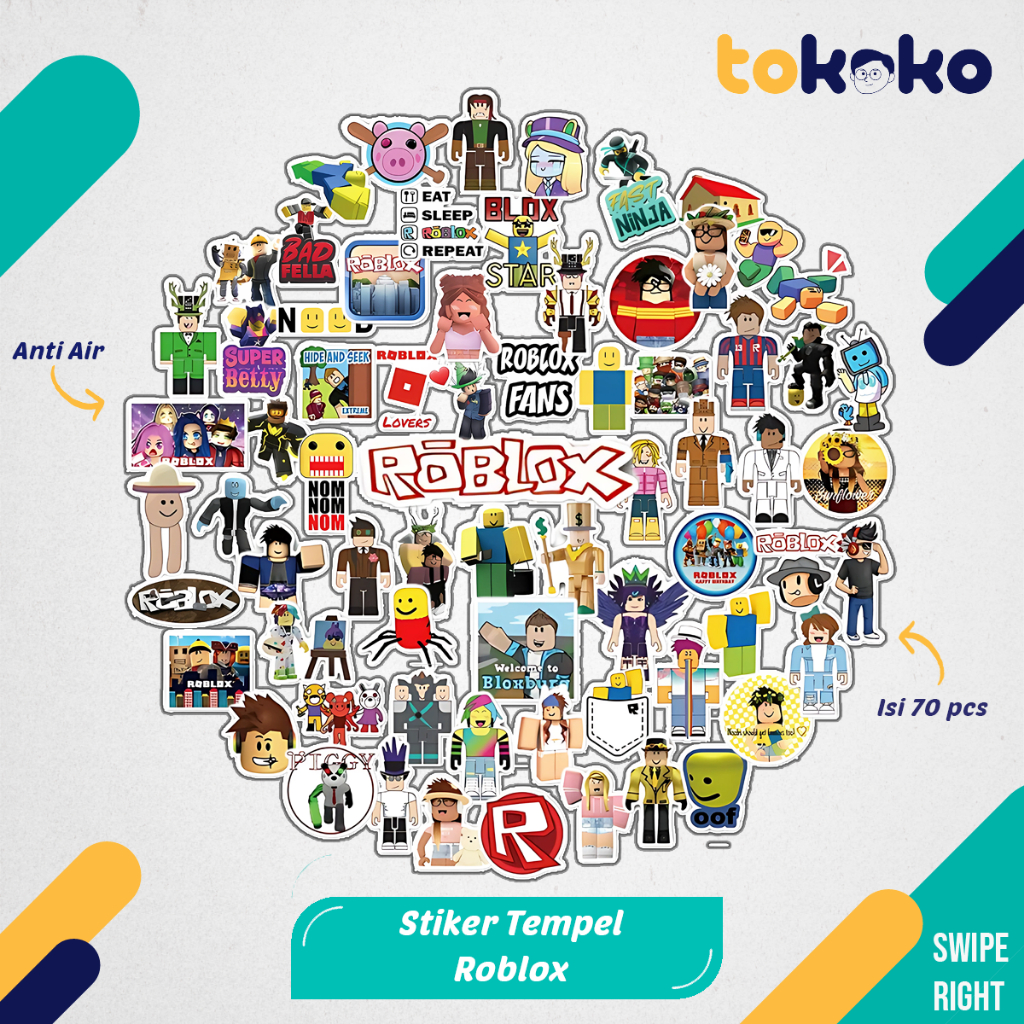 

Stiker Cutting Roblox Game Kartun Film Paper Vinyl Dekorasi Laptop Koper Tumbler Kulkas DIY