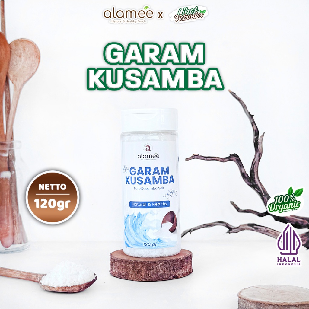 

ALAMEE Garam Kusamba Sea Salt Laut Bali 120gr Organik Murni Natural Seasalt Lokal lihat kebunku