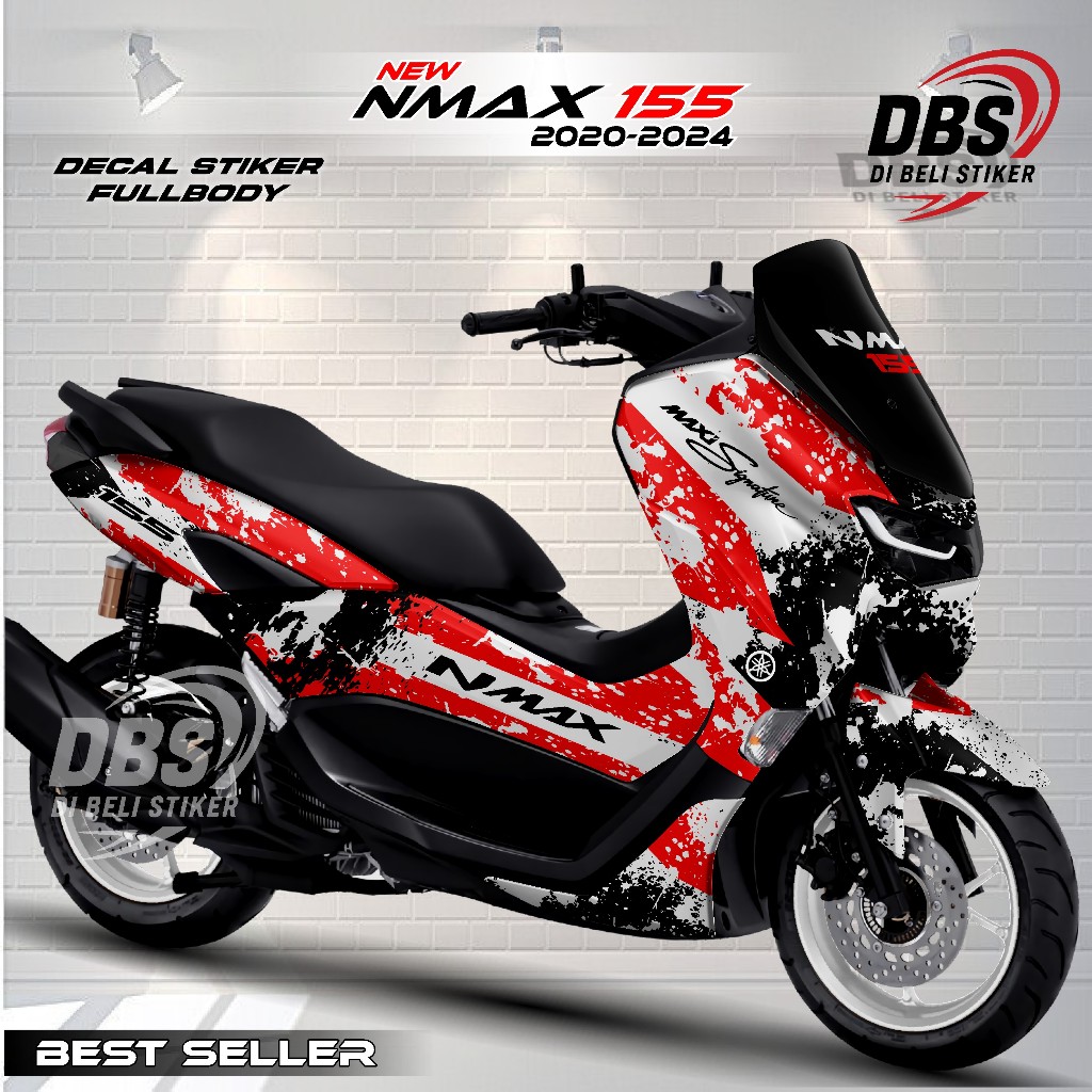 BISA COD Decal/Stiker Nmax 155 New 2020-2024 Fullbody / Stiker Nmax 155 New Brush Polos Baru Dbs114
