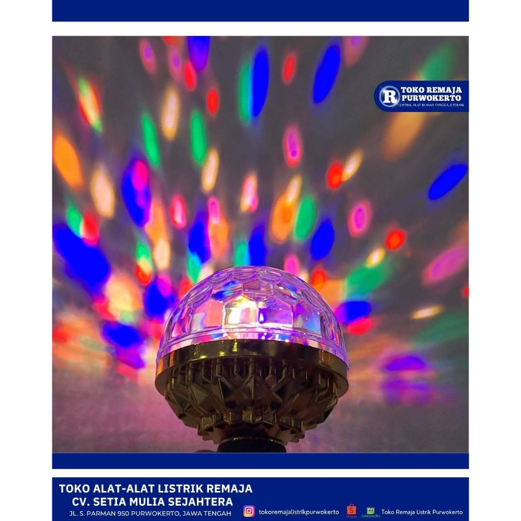 Lampu Disco Evaco / Lampu RGB Evaco