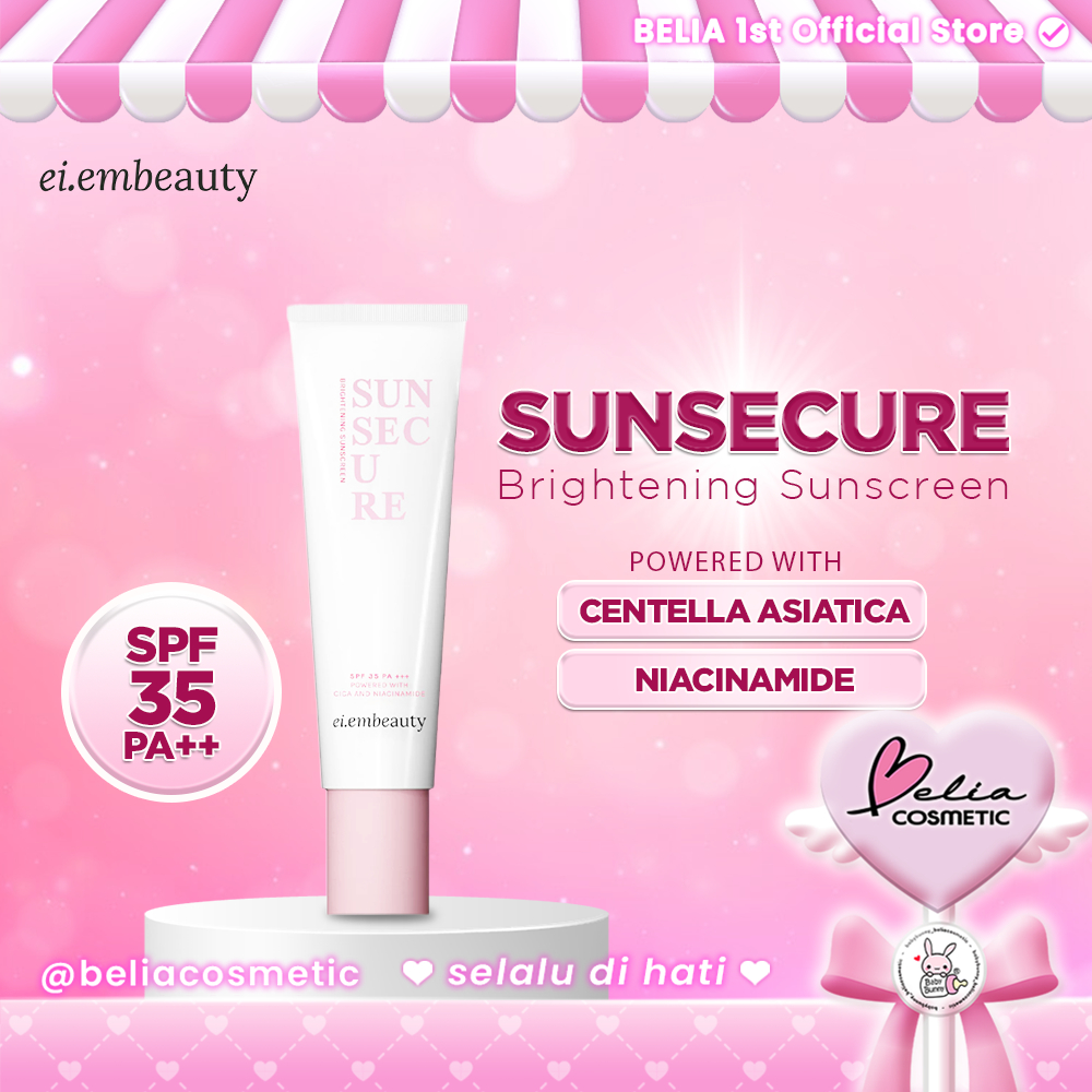 ❤ BELIA ❤ EIEM Beauty Sunsecure Sunscreen SPF35+++ 30ML | Memberi Efek Tone Up