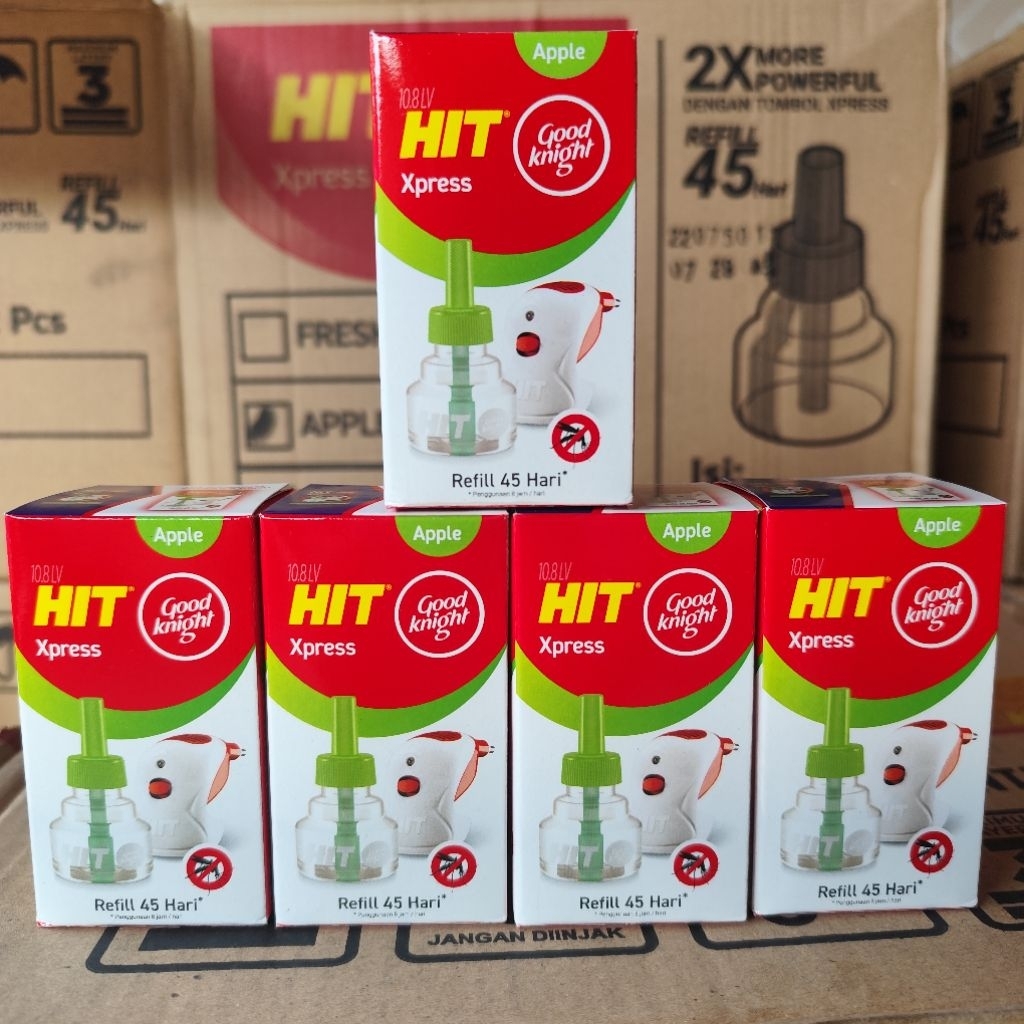 HIT Elektrik GoodKnight Xpress Refill Apple 45H - Isi Ulang Obat Nyamuk Elektrik Listrik Otomatis Ha