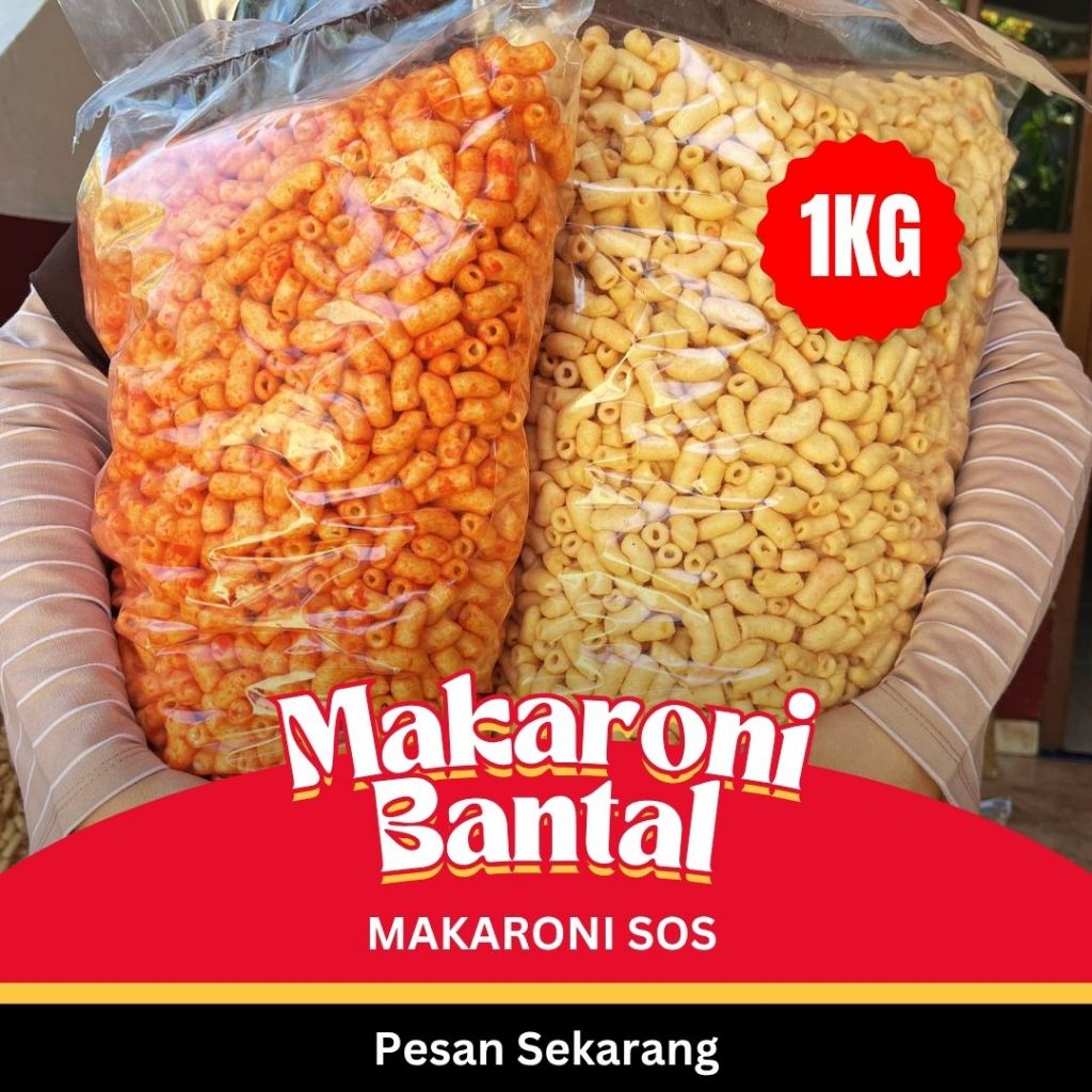 

1KG Makaroni Bantal Aneka Rasa - Makaroni SOS Viral