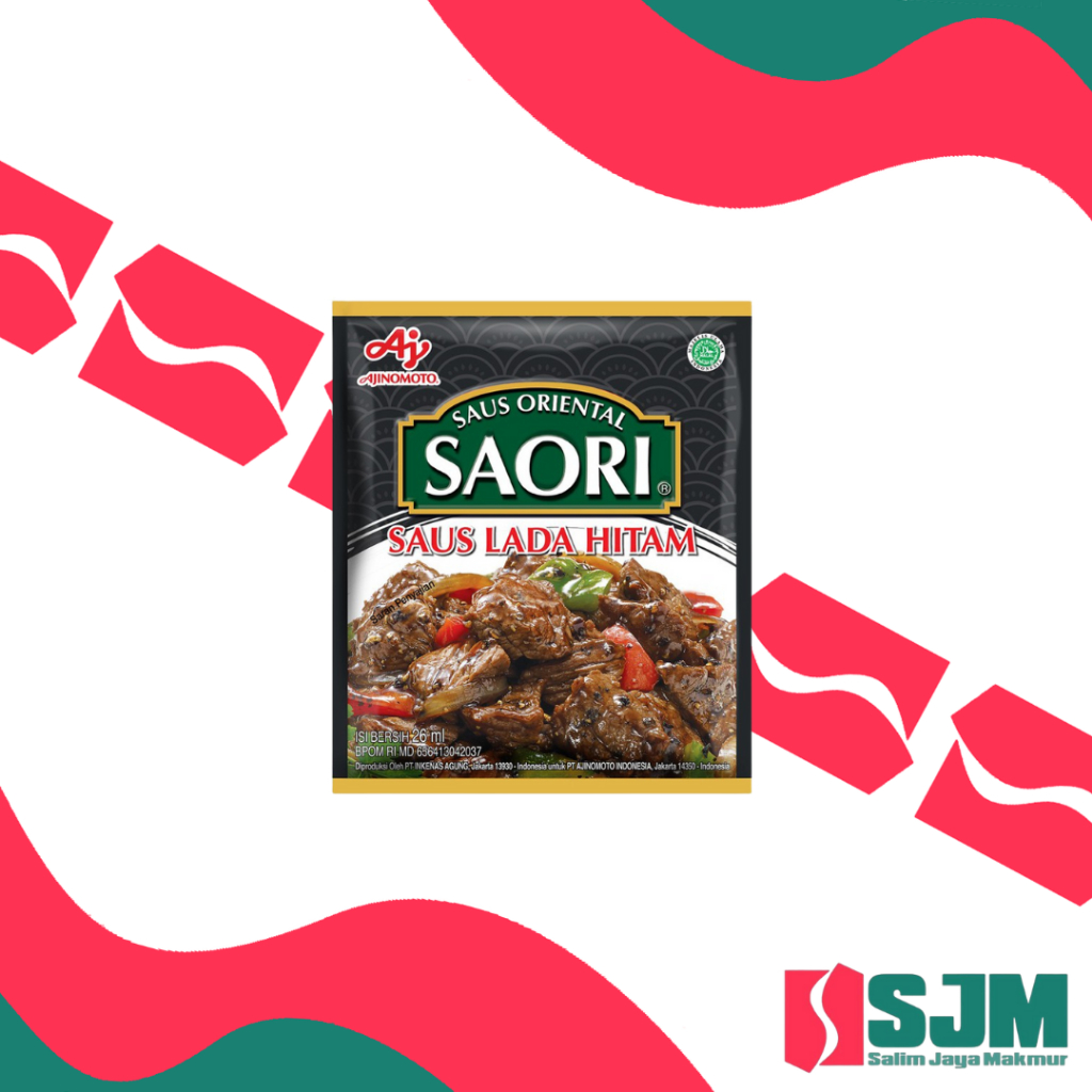 

[Min Pembelian 3] Saori Saus Lada Hitam 26Ml - Saus Blackpepper Sachet untuk Masakan
