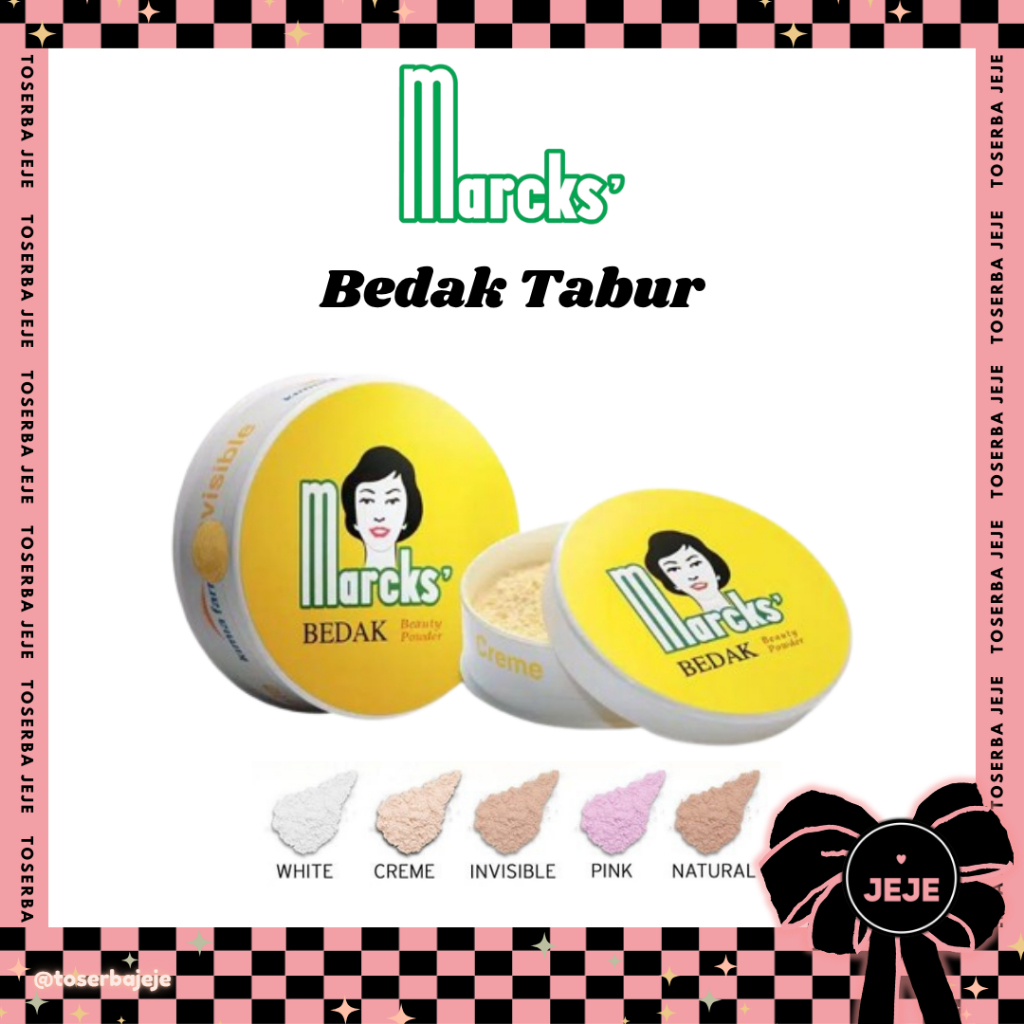 Marcks Bedak Beauty Powder Classic 20gr / 40gr | Bedak tabur refill