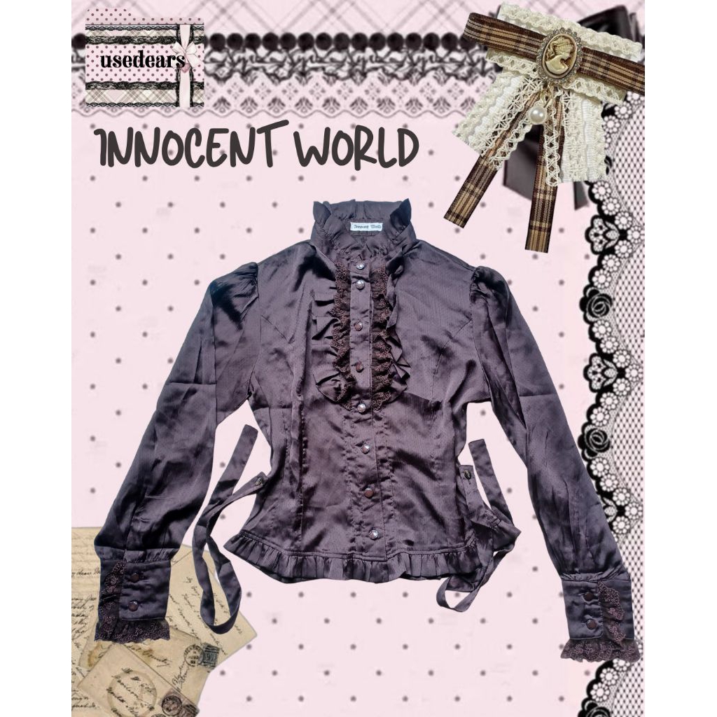 innocent world brown blouse