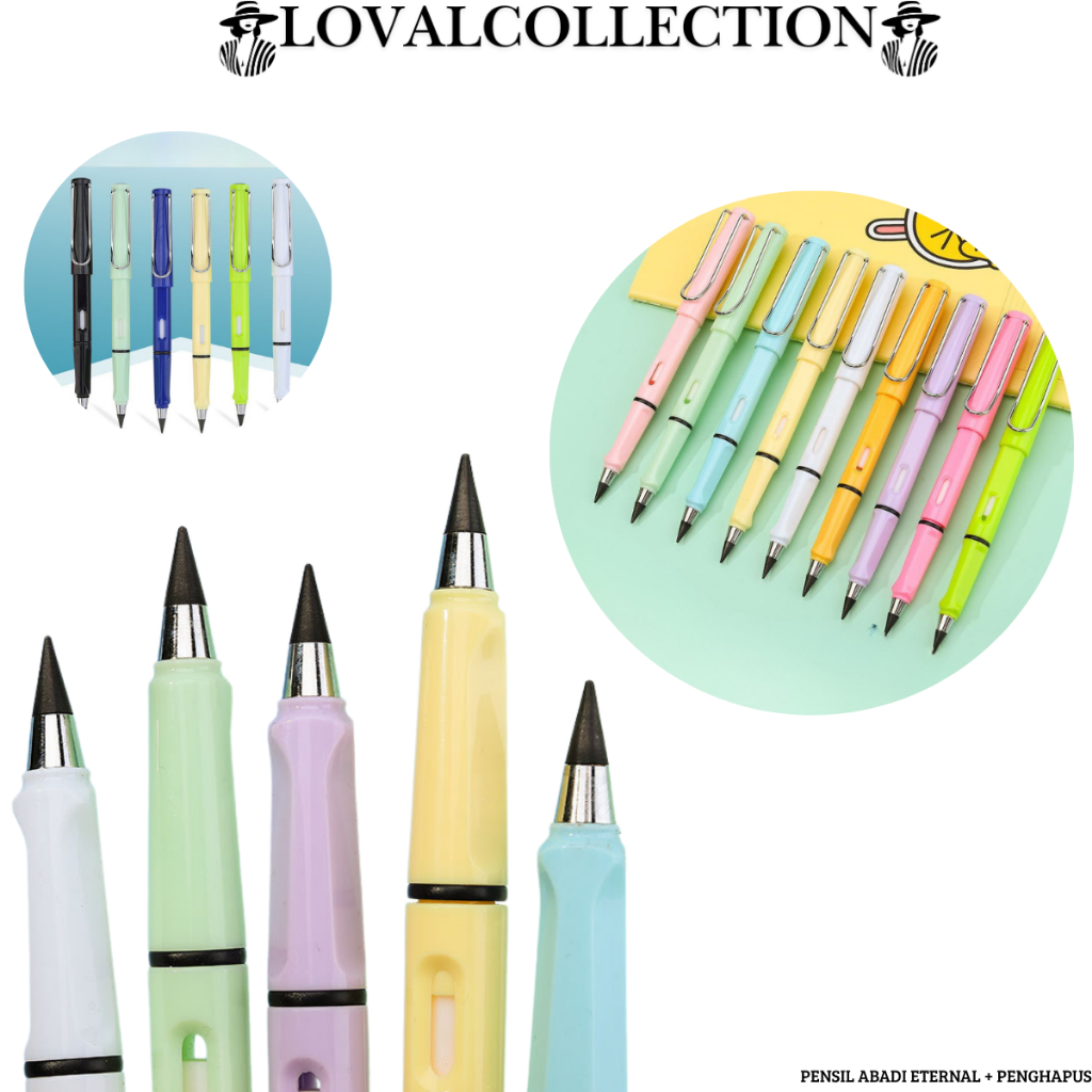

LC PENSIL ABADI ETERNAL + PENGHAPUS H566 PENSIL TANPA BATAS / PENSIL ETERNAL PLUS ERASER / PENSIL TIDAK BISA HABIS