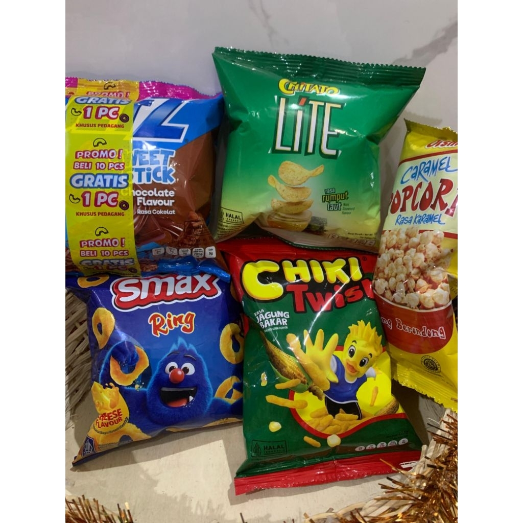 

MURAH BANGET Chiki Satuan Snack Ulang tahun Chiki Balls Taro Jetz Chitato Twist Smax Ring Piattos French fries Ecer Satuan