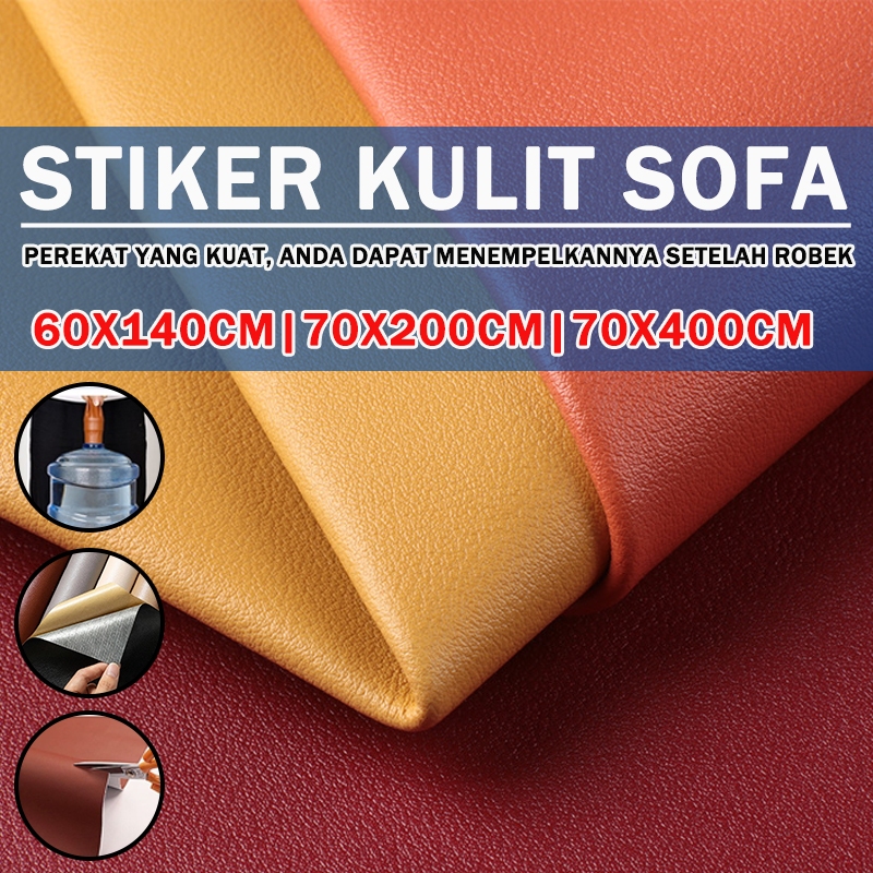 【Kualitasting】kulit sintetis meteran sticker sofa kulit sticker kulit sofa perekat meteran sticker k