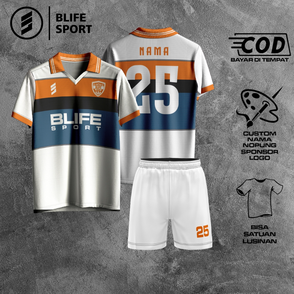 [ COD BISA SATUAN ] JERSEY FUTSAL/BOLA CUSTOM FULL PRINTING