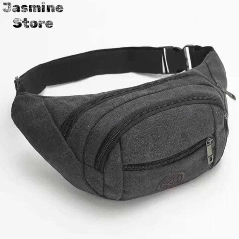[JS] FLASH SALE Tas Pinggang Waistbag Import Kanvas Tas kanvas pria Tas selempang Kanvas import