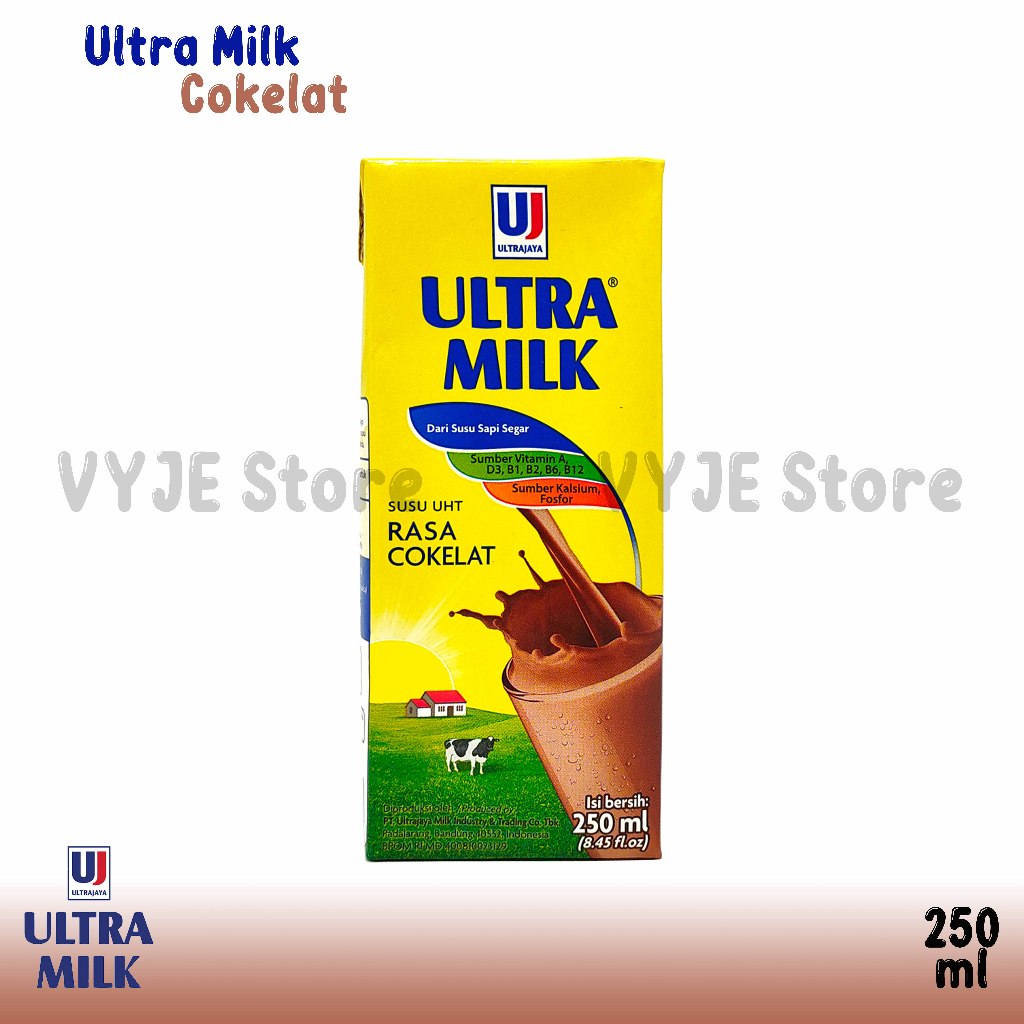 

Ultra Milk Susu UHT 250ml 1 Karton (24 Pcs) Chocolate