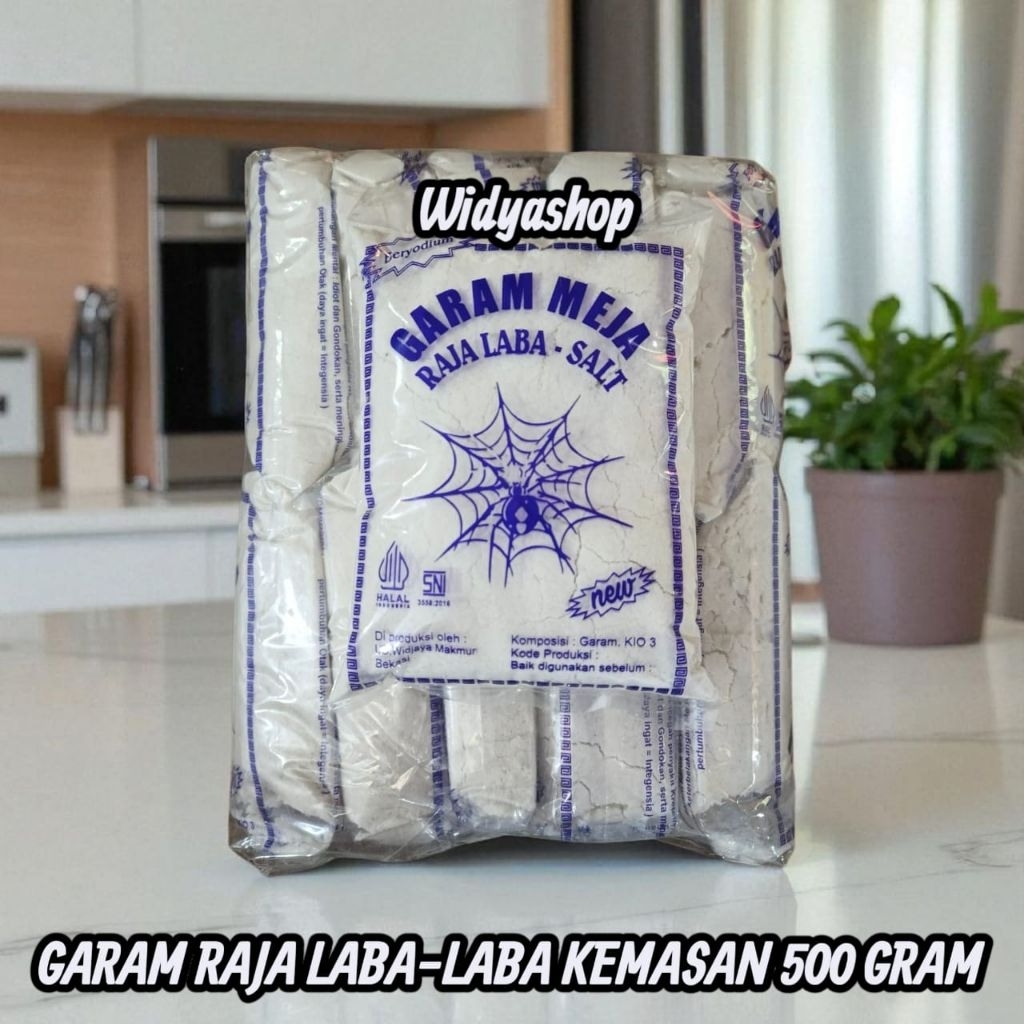 

PROMO GARAM DAPUR CAP RAJA LABA-LABA KEMASAN 500 GRAM BELI 10 PCS GRATIS 1 PCS / GARAM BERYODIUM / GARAM / GAREM