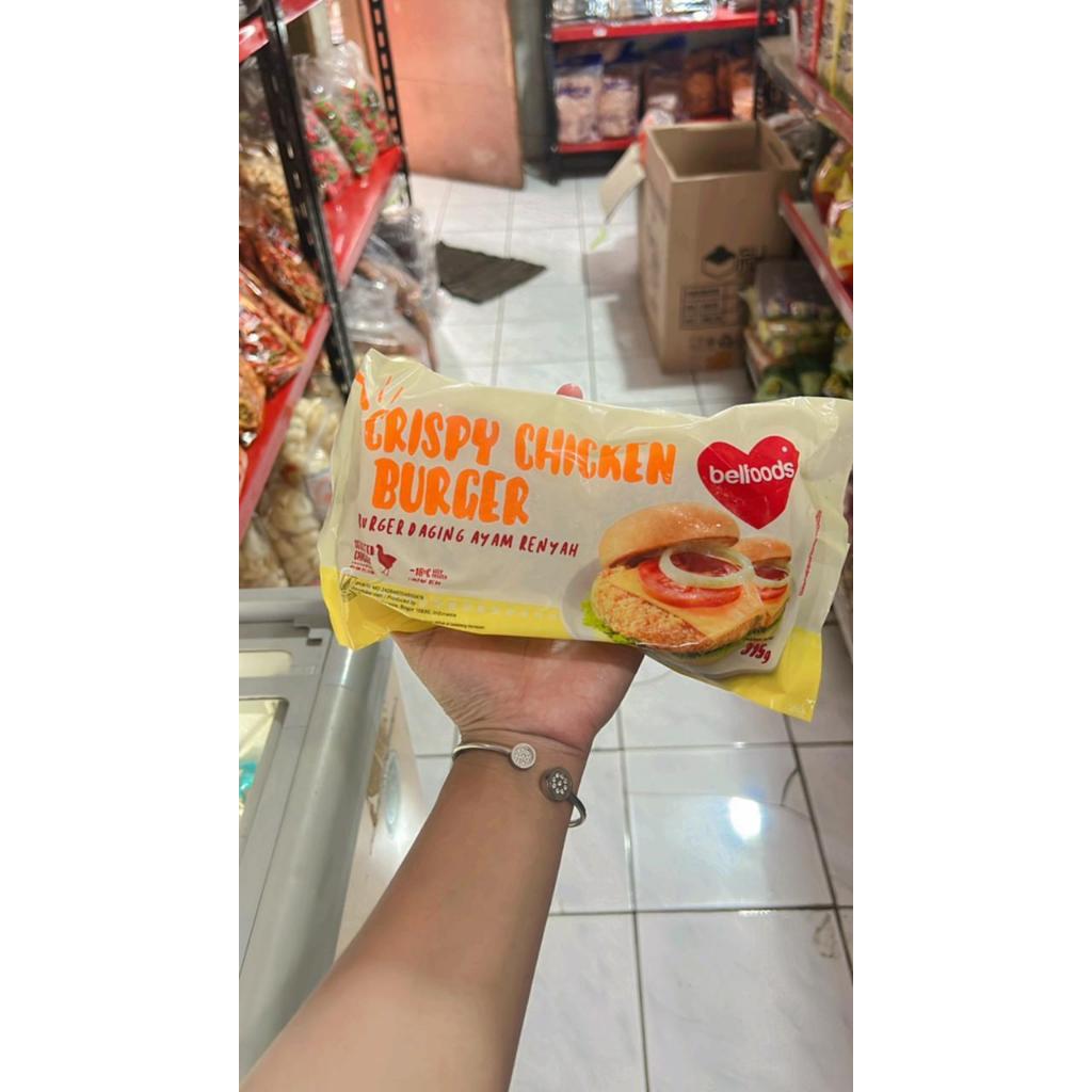

Crispy Chicken Burger - Bellfoods Ukuran 315 gr / gram - Frozeen Food Ayam Burger Renyah