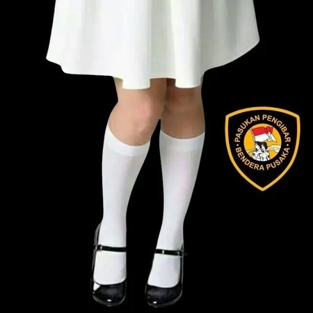 Kaos Kaki Putih Polos Panjang / Kaos Kaki Putih Polos Panjang PASKIBRA