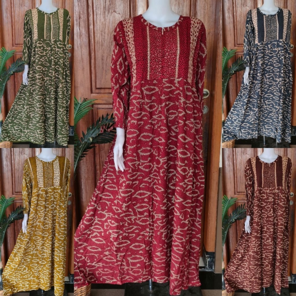 LONGDRES MESSA BY DASTER PUTRI DIANA LENGAN PANJANG BUSUI UKURAN XL