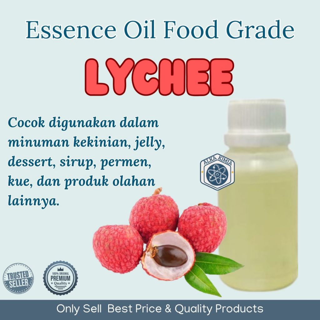 

100gr Essence Oil Food Grade Lychee / Perisa Cair Makanan Minuman Aroma Leci
