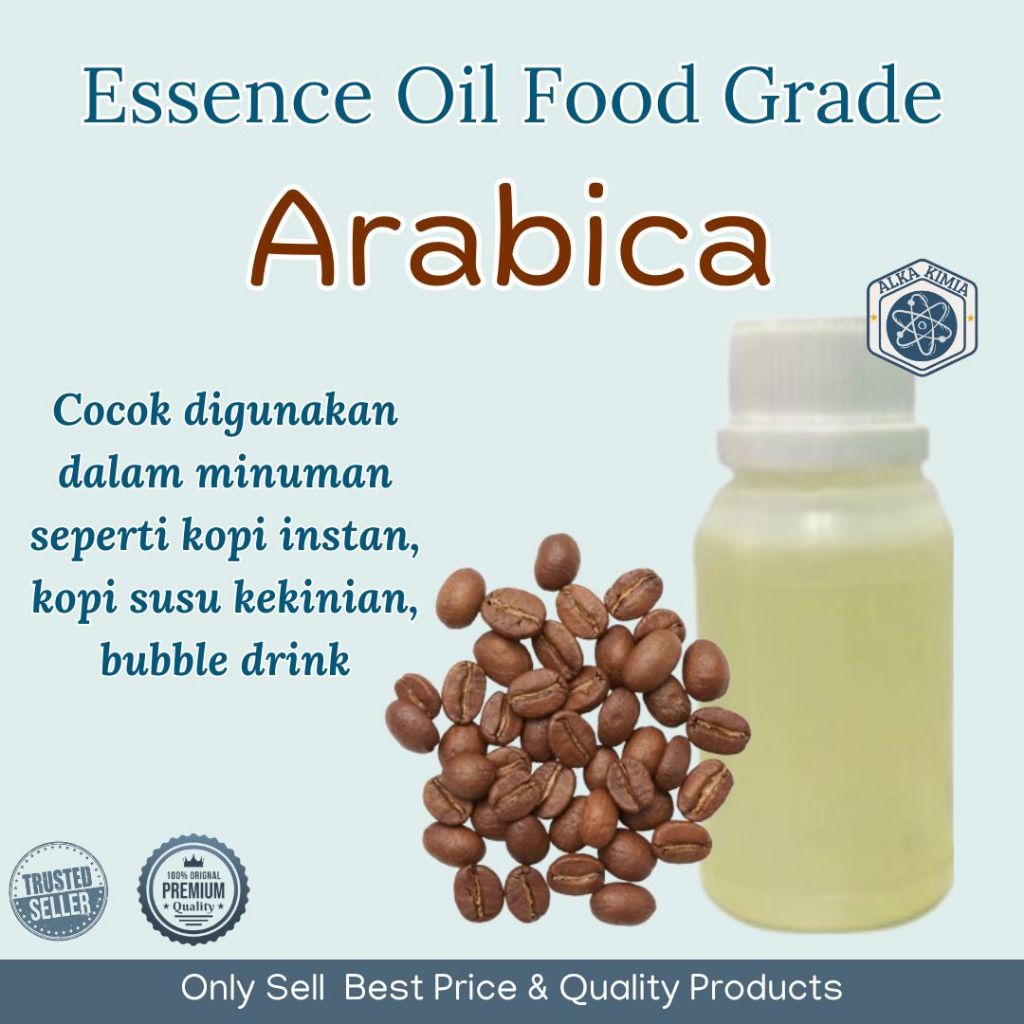 

Essence Oil Food Grade Arabica 100gr / Perisa Cair Makanan Minuman Arabika Murni