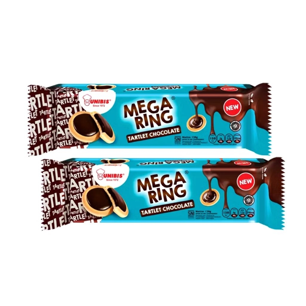 

Unibis MEGA RING chocolate tartled coklat 120 gram