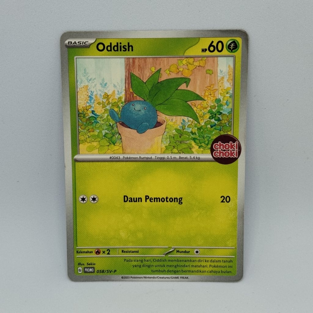 Oddish - Pokemon TCG Indonesia Not English (Choki Choki)