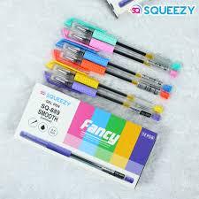 

1 pack 12 pcs Pulpen Pena Gel Squeezy GP-SQ889 0,5mm