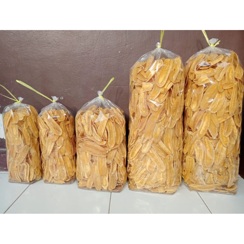 

terbaik keripik pisang kepok gurih asin renyah 500gram (½kg)