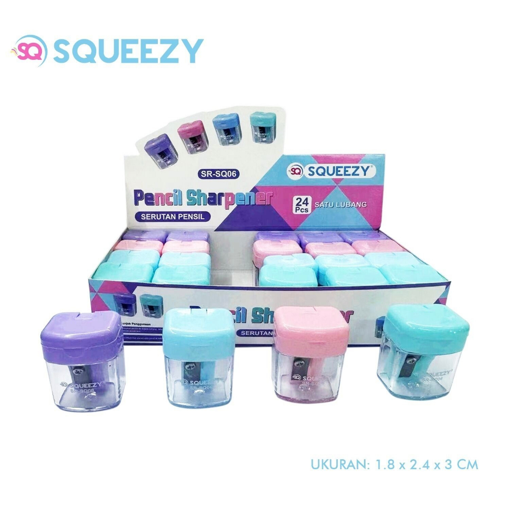 

6 pcs serutan rautan pensil macaroon warna pastel