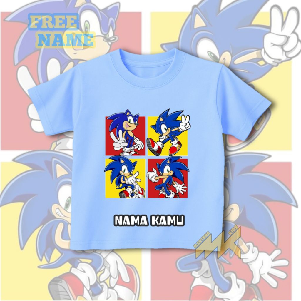 KAOS ANAK SONIC / KAOS ANAK LAKI-LAKI PEREMPUAN