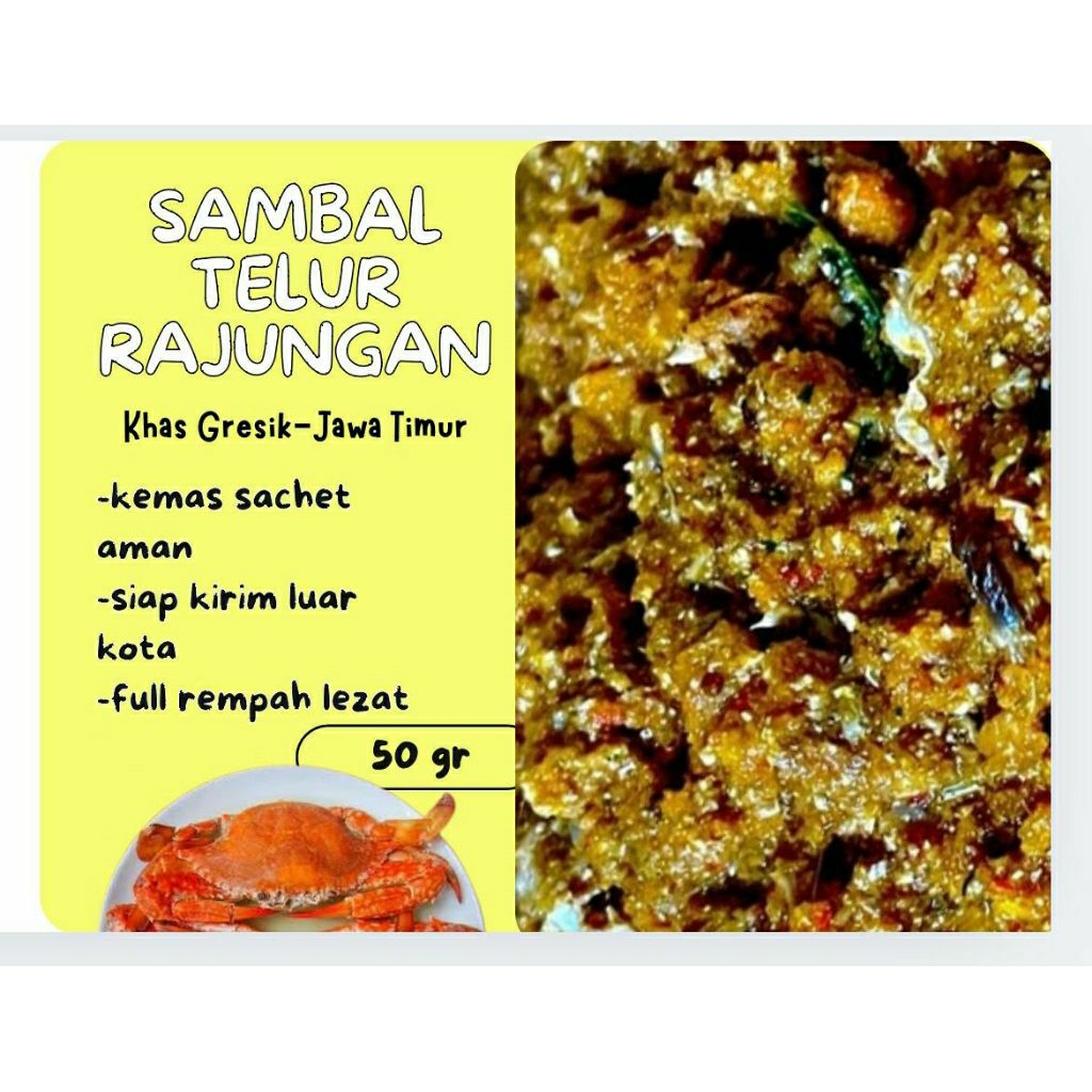 

[VIRAL SAMBEL TELUR RAJUNGAN GRESIK] KEMAS SACHET SAMBAL TELUR RAJUNGAN KHAS GRESIK REMPAH ENAK/SAMBAL MURAH TELUR RAJUNGAN
