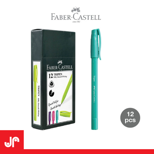 

FABER CASTELL BALLPOINT 0.7MM 12 TRIPEN BLACK/ PULPEN 1 PACK FABER