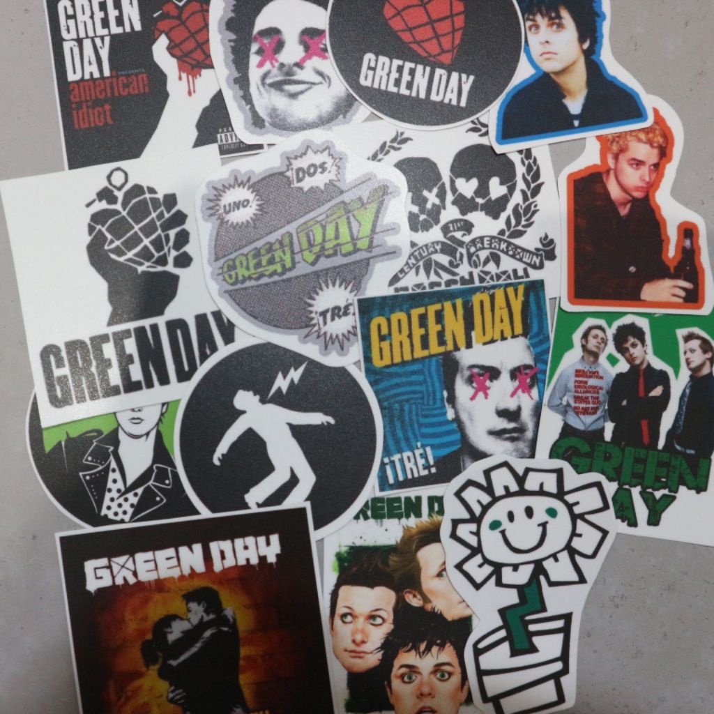 

[15PCS] STICKER GREEN DAY ISI 15 STIKER