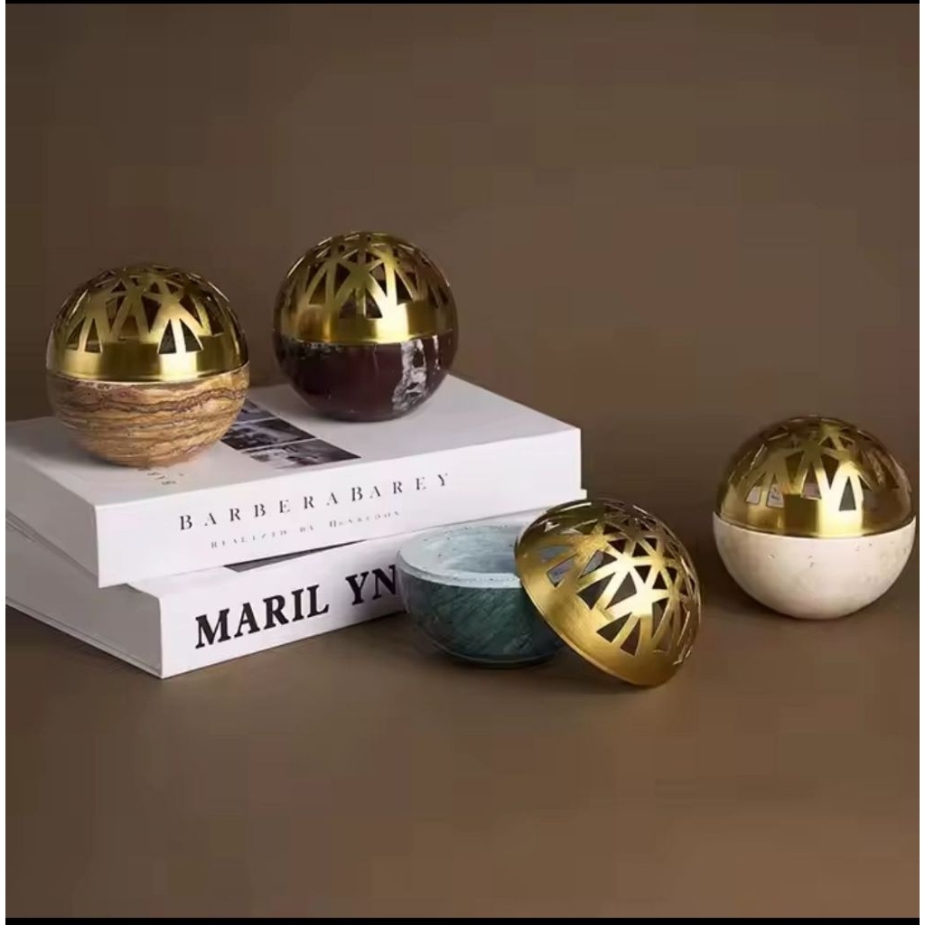 Mabkhara Keramik Gold Marmer Mabkhara Marble Bulat Beige Green Burgundy Brown Mabkhara Burgundy