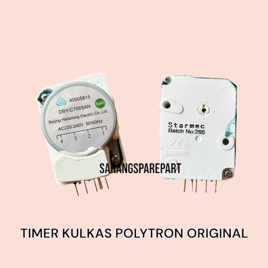TIMER KULKAS POLYTRON ORIGINAL DBY-C706SAN / TIMER KULKAS POLYTRON