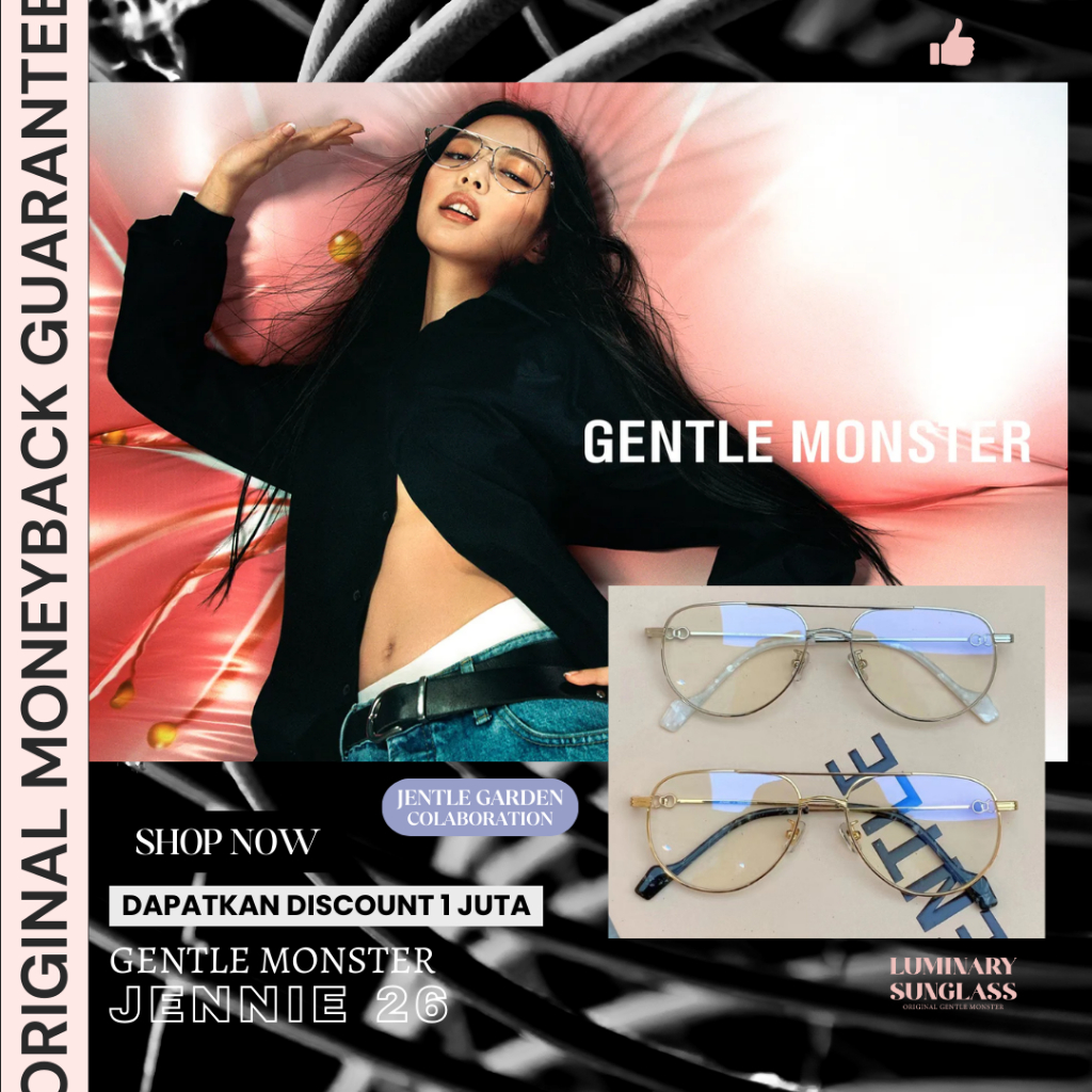 [ORIGINAL] GM Jennie 26 Jentle Garden Edition Sunglasses / Kacamata Hitam / Glasses