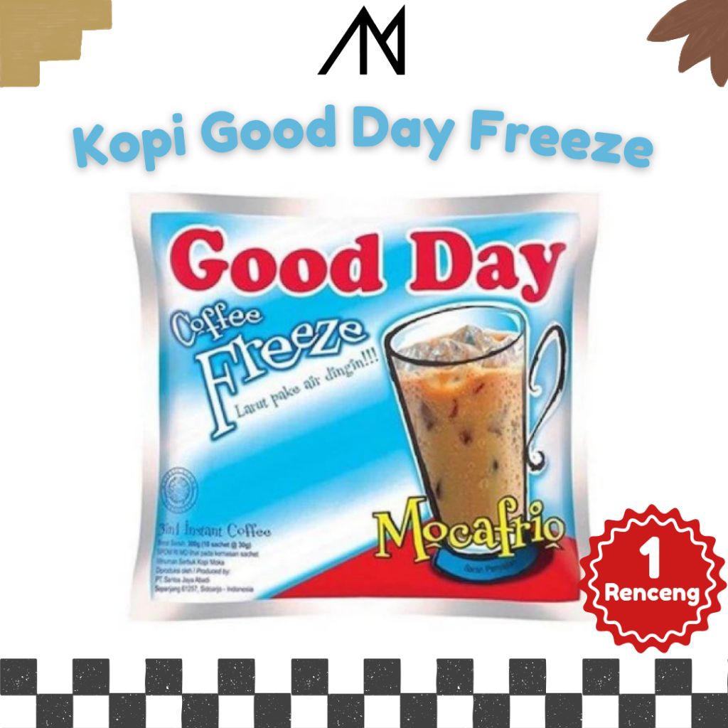 

KOPI GOOD DAY FREEZE COFFE INSTANT 3 in 1 30gr 1 Renceng