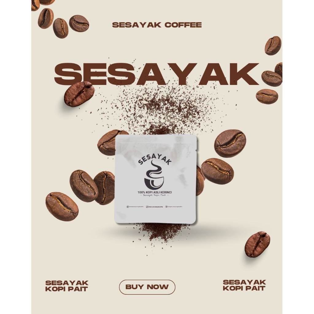 

SESAYAK KOPI PAIT by Sesayak Coffee || Robusta Kerinci || 25g