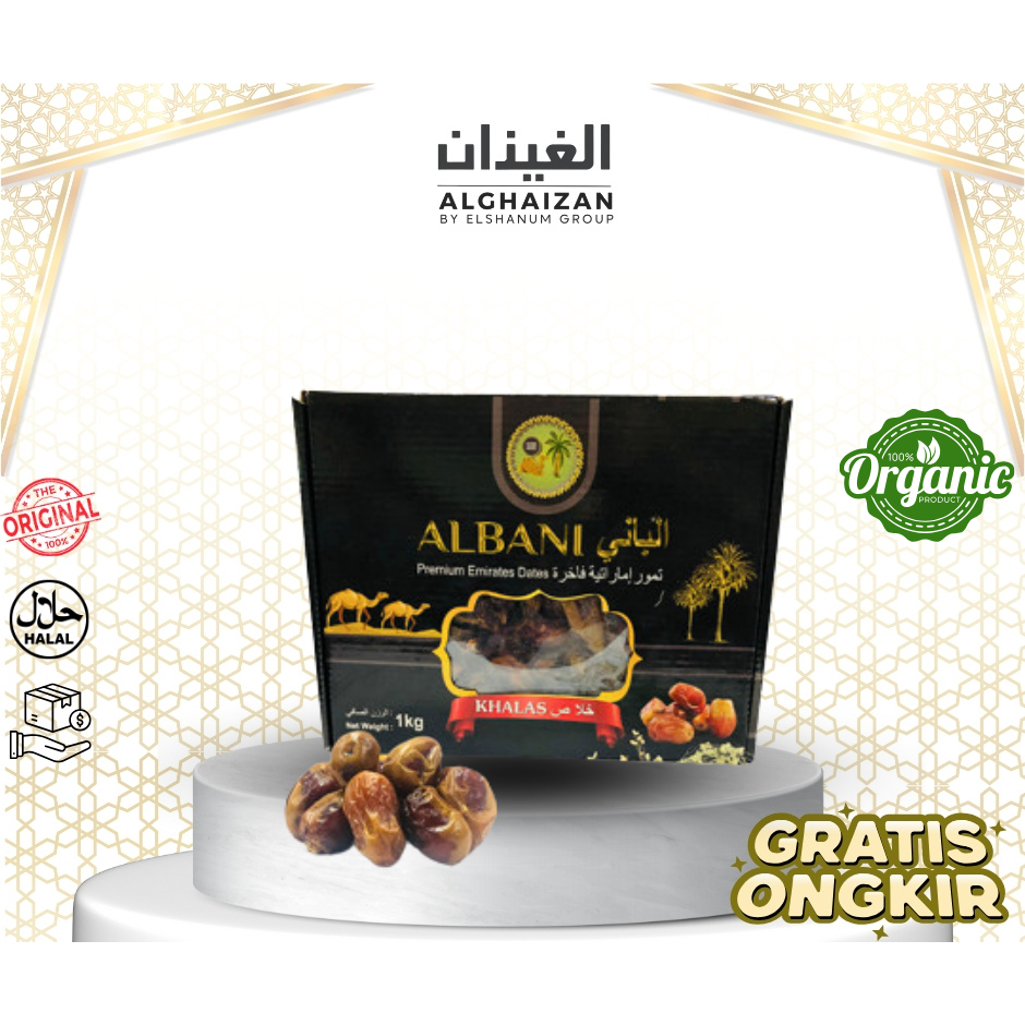 

Kurma Khalas Premium 1kg / kurma kering / buah segar / kurma / khalas / kurma date crown / kholas