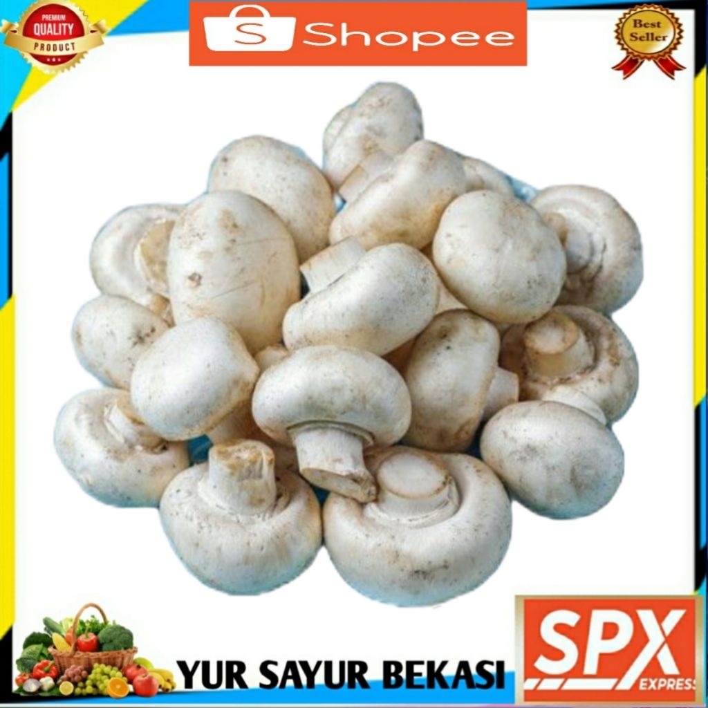 

Jamur Kancing Putih 100gr.