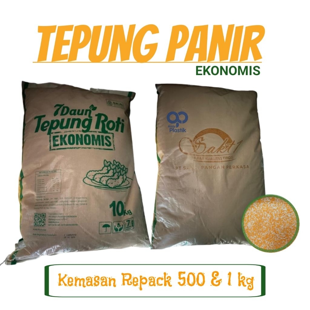 

tepung panir ekonomis kemasan repack 500 & 1 kg