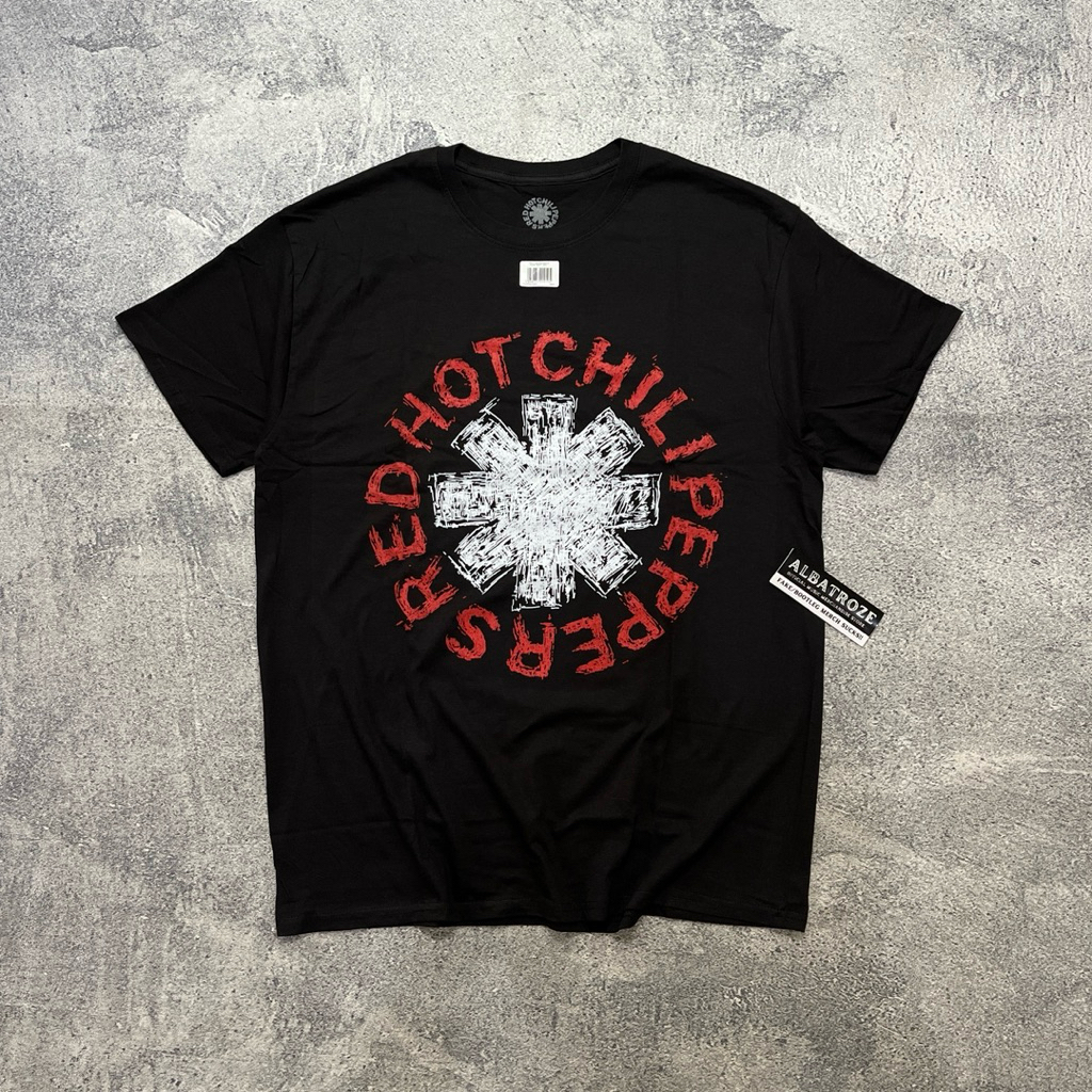 T-SHIRT / KAOS BAND OFFICIAL RED HOT CHILLI PEPPERS - SCRIBBLE ASTERISK