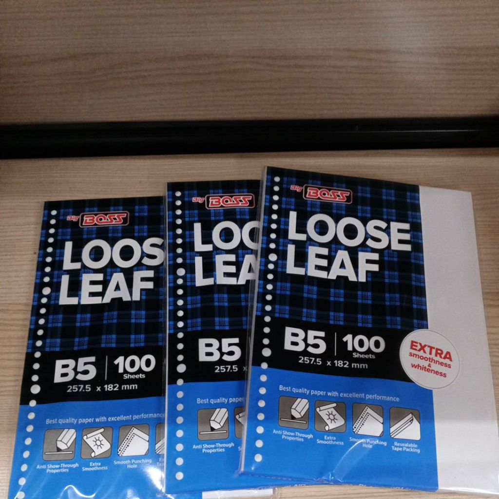 

Loose Leaf B5 polos Isi 100lbr