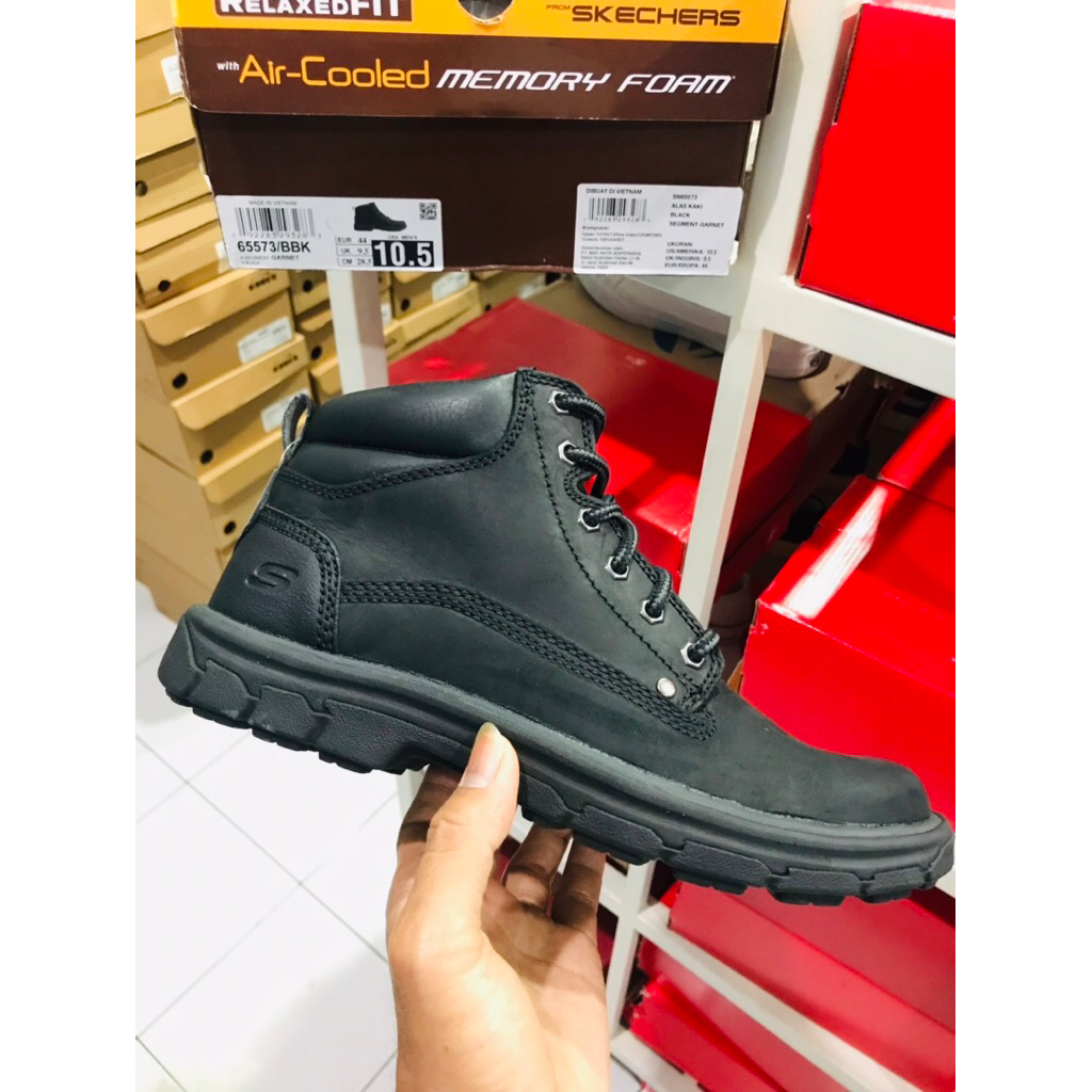 BIG SALE SKECHERS GARNETT [65573] ORIGINAL SEPATU PRIA/HIKING/OUT DOOR/MUNCAK GUNUNG/RUNNING/LARI/SN