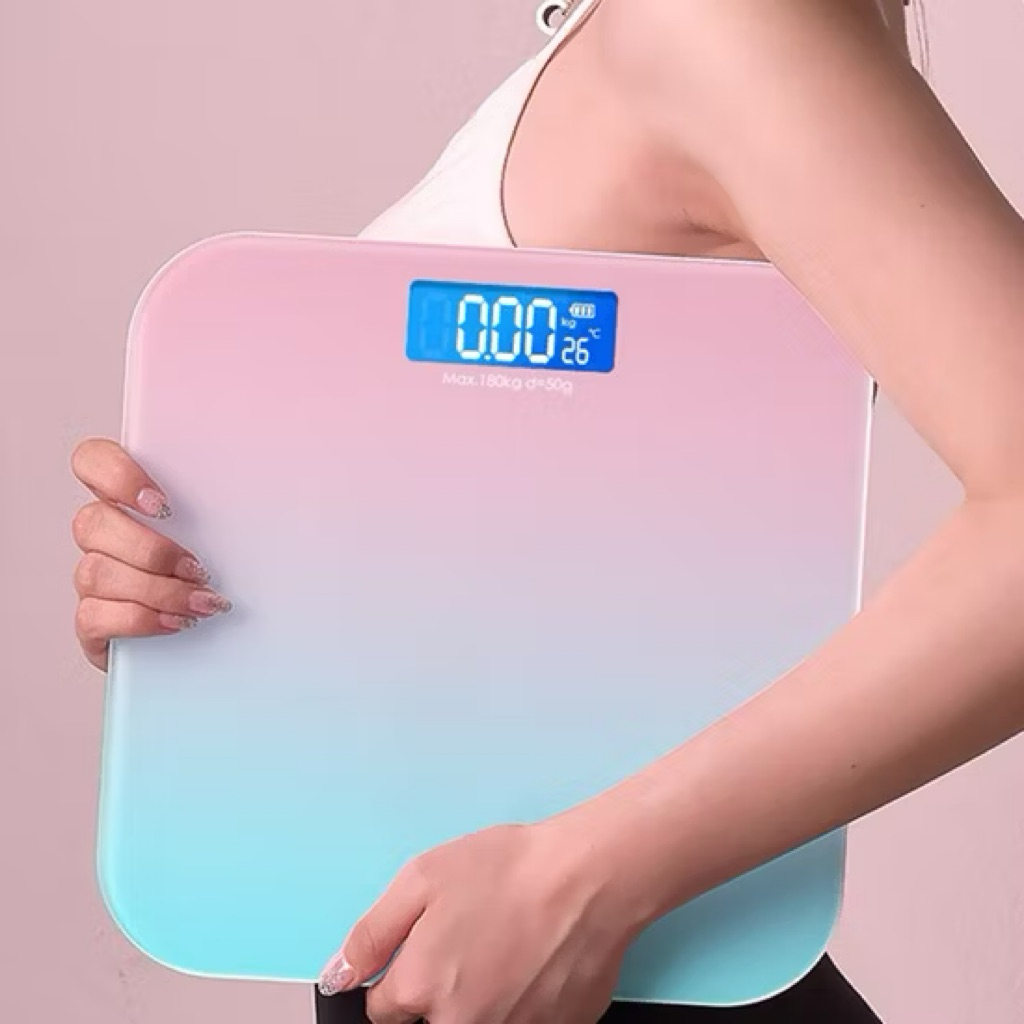 Timbangan Badan Digital Akurat LCD Asthetic / Timbangan berat badan digital