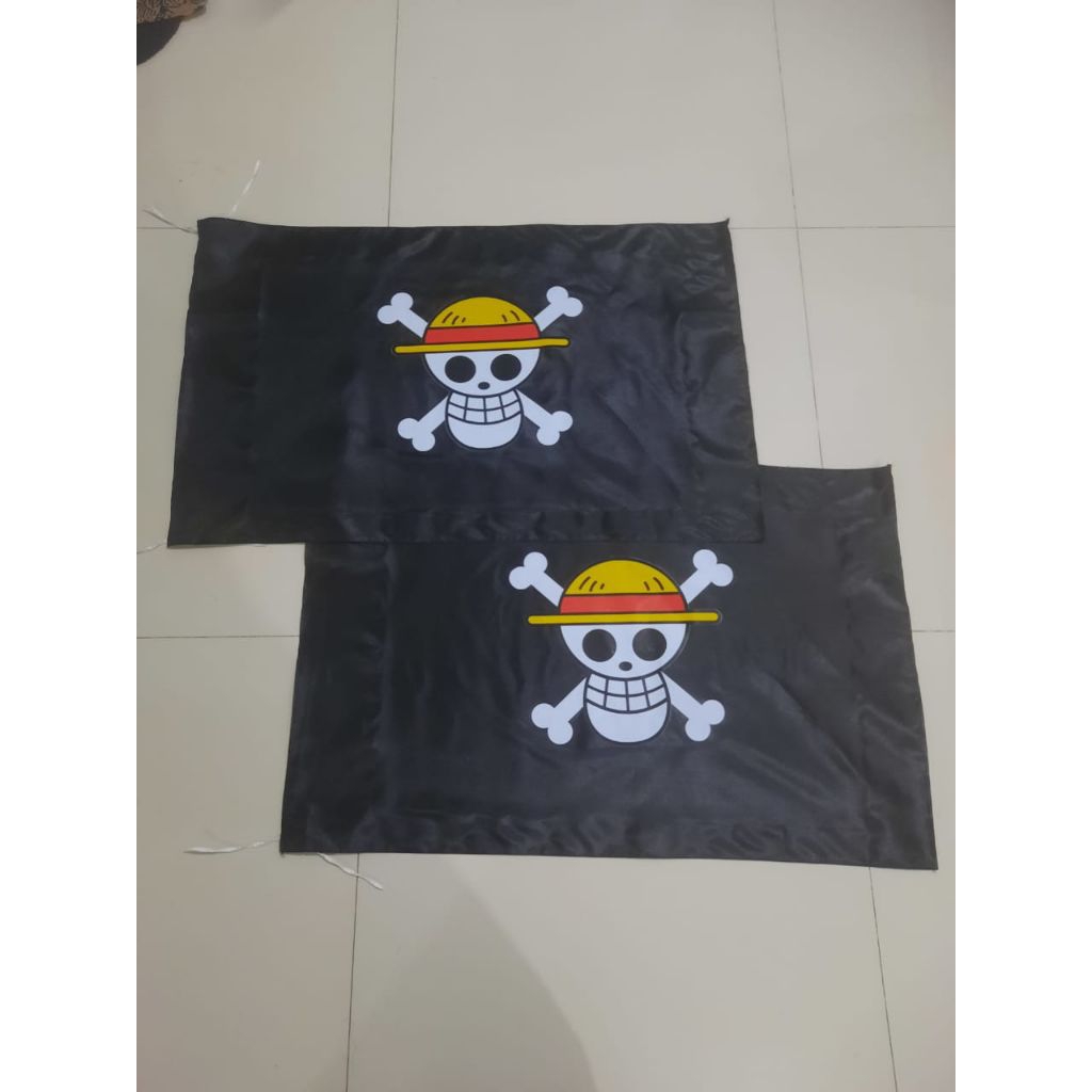 bendera ONE PIECE kualitas premium ukuran kecil