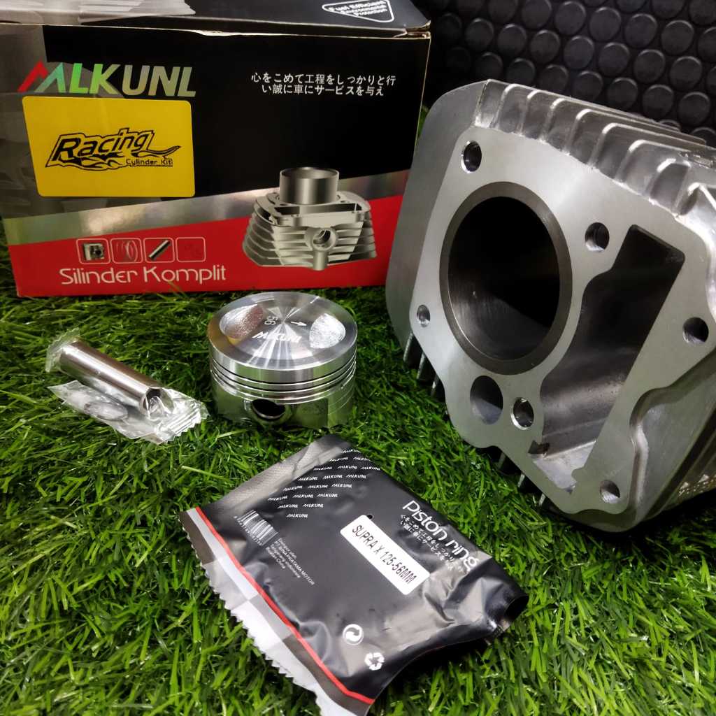 BLOK SEHER/BORING SUPRA X 125 KARBU KPH BORE UP 56MM 57MM/PAKET BLOK BORE UP SUPRA X 125 KARBU HARIA
