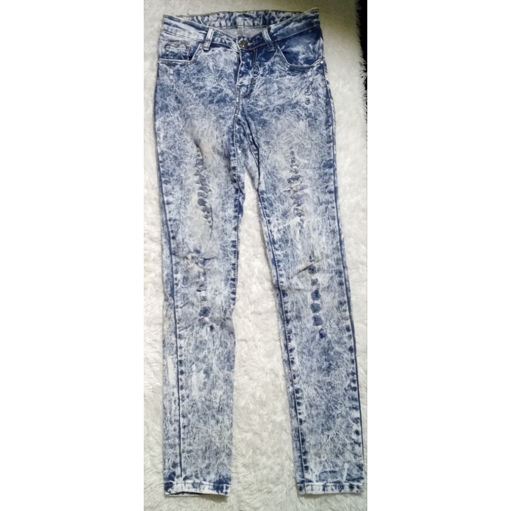 Bisa Nego, Jual Celana Jeans Skinny Wanita Second Preloved Bahan Stretch Size 27